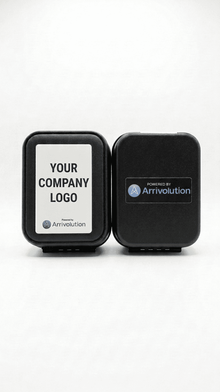 Arrivolution Smart Lockbox — branded with your company logo